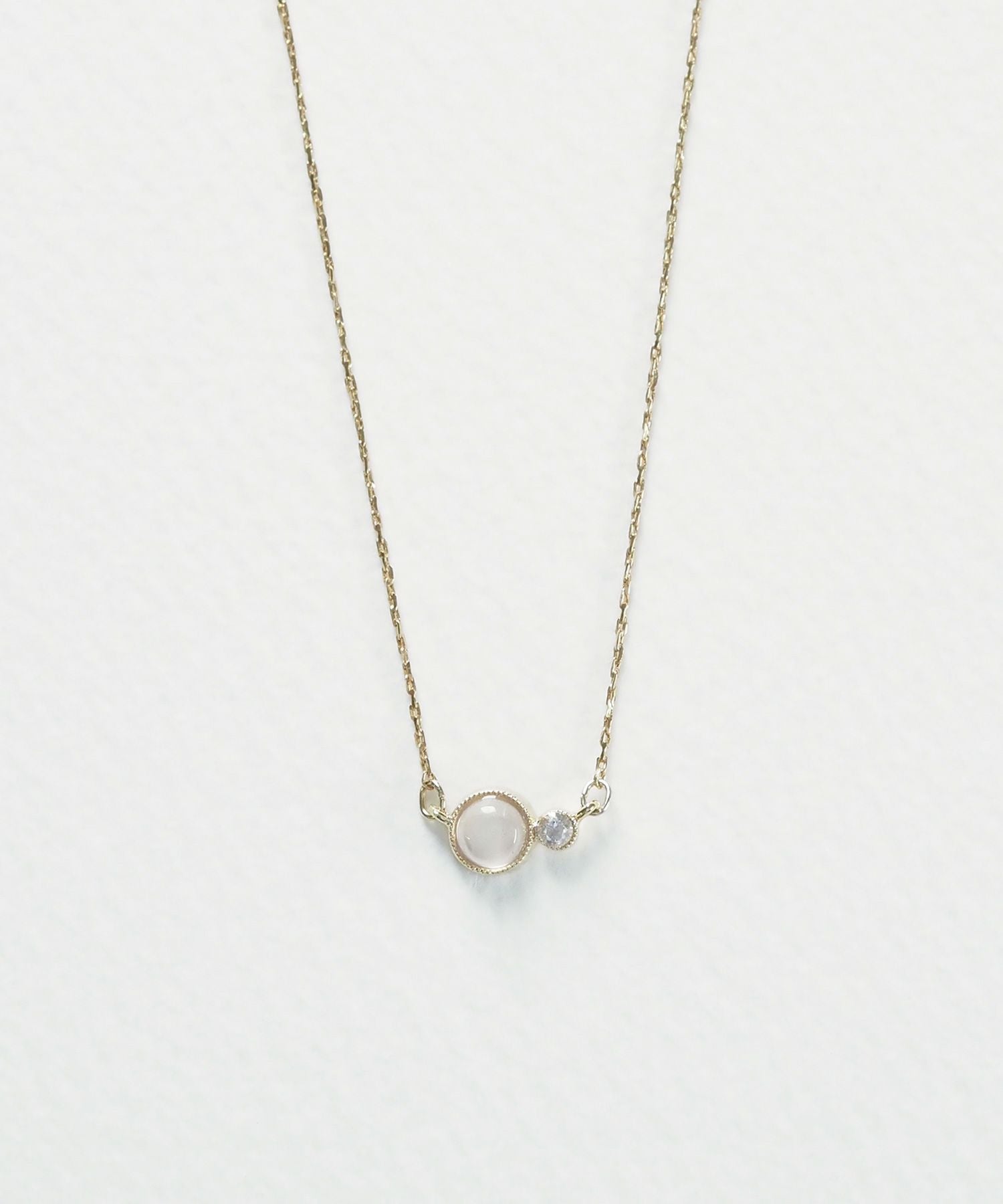 ナチュラルストーンとクリスタルのネックレス【MUK Dreamy stone】
