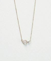 ナチュラルストーンとクリスタルのネックレス【MUK Dreamy stone】