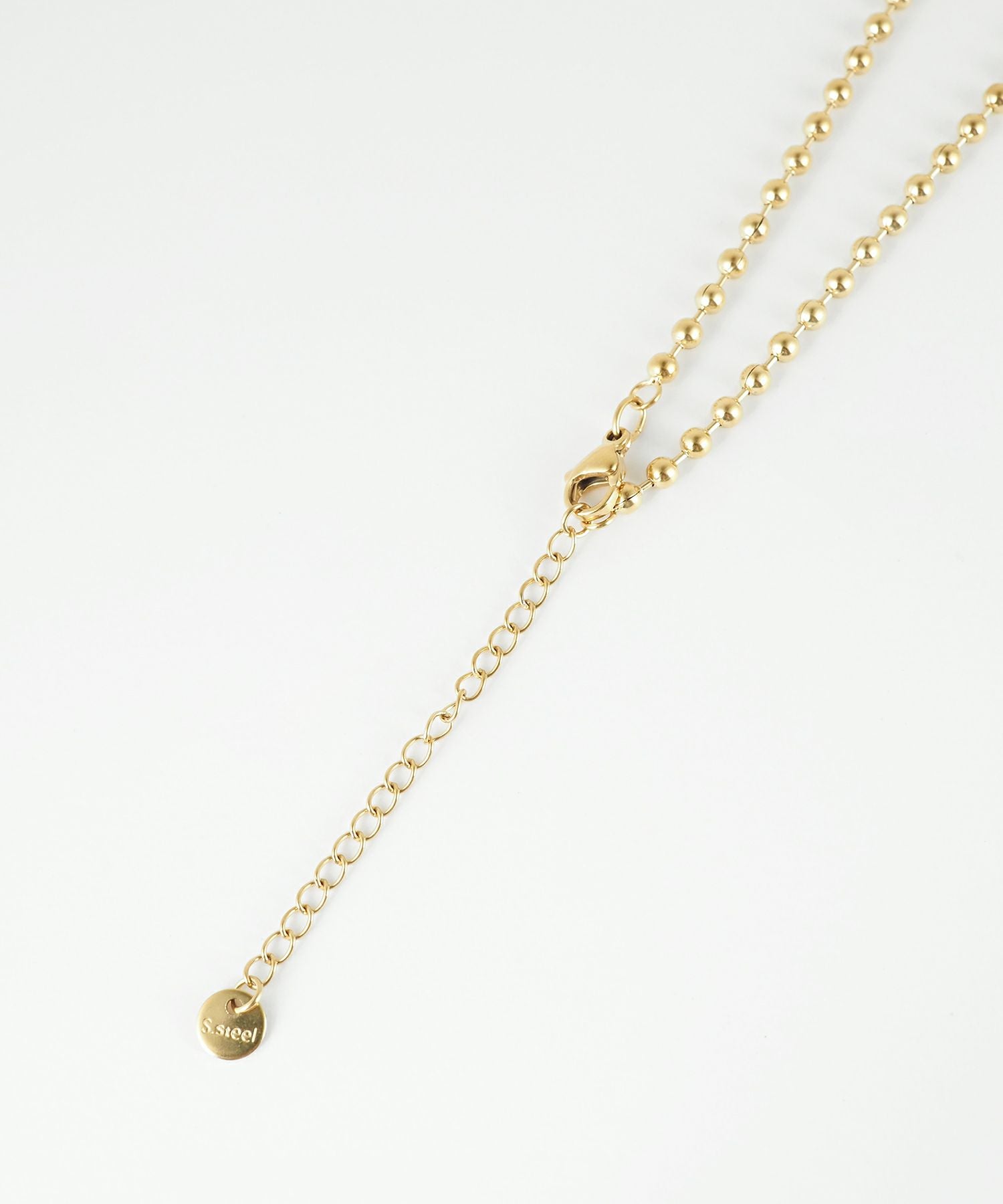 ボールチェーンステンレスネックレス