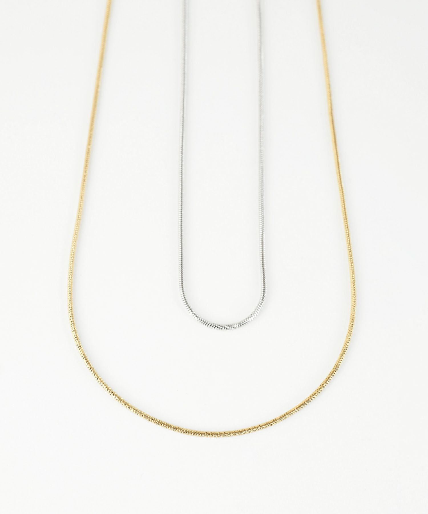 スネークチェーンステンレスネックレス