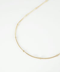 スネークステーションチェーンステンレスネックレス