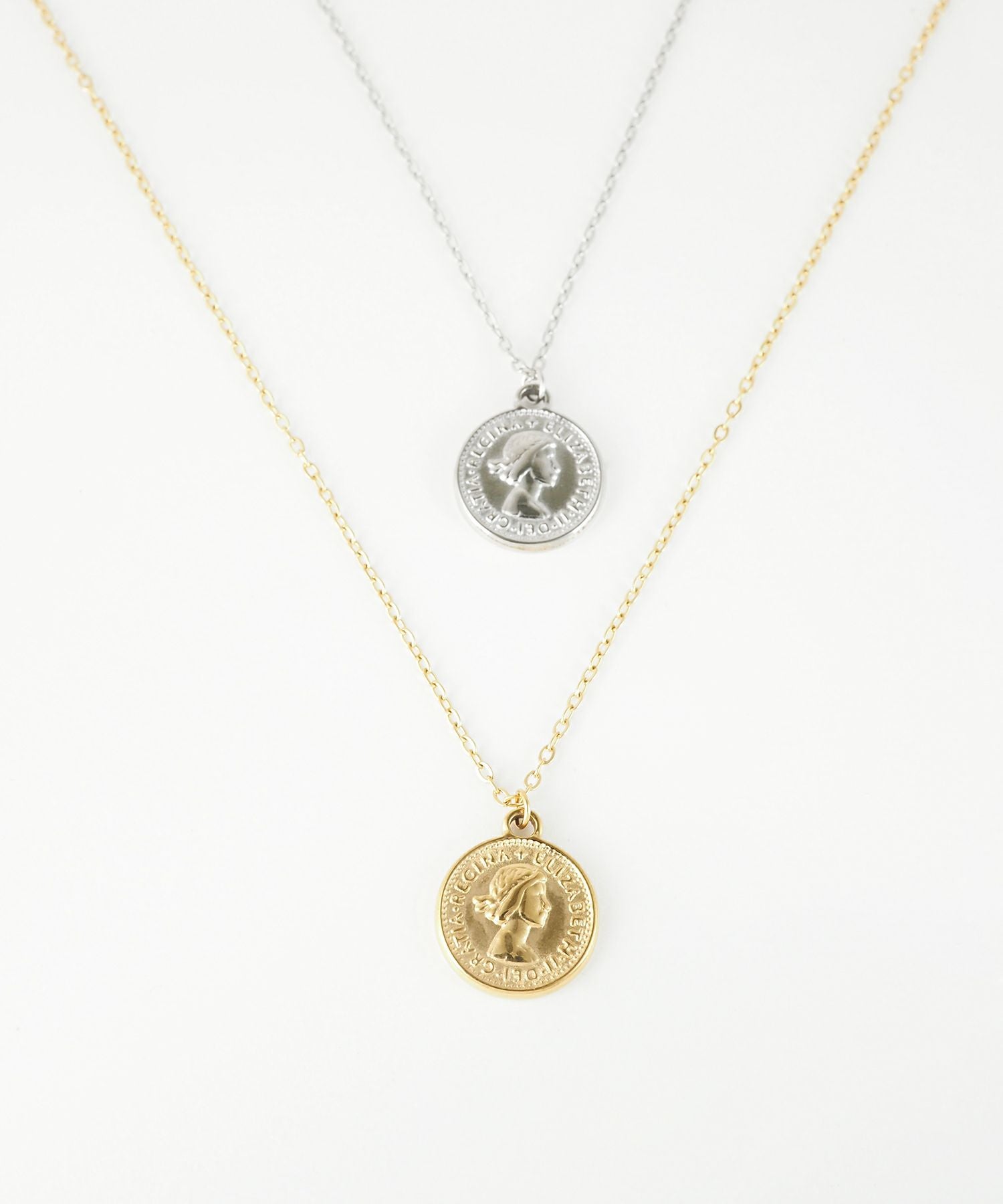 コインステンレスネックレス