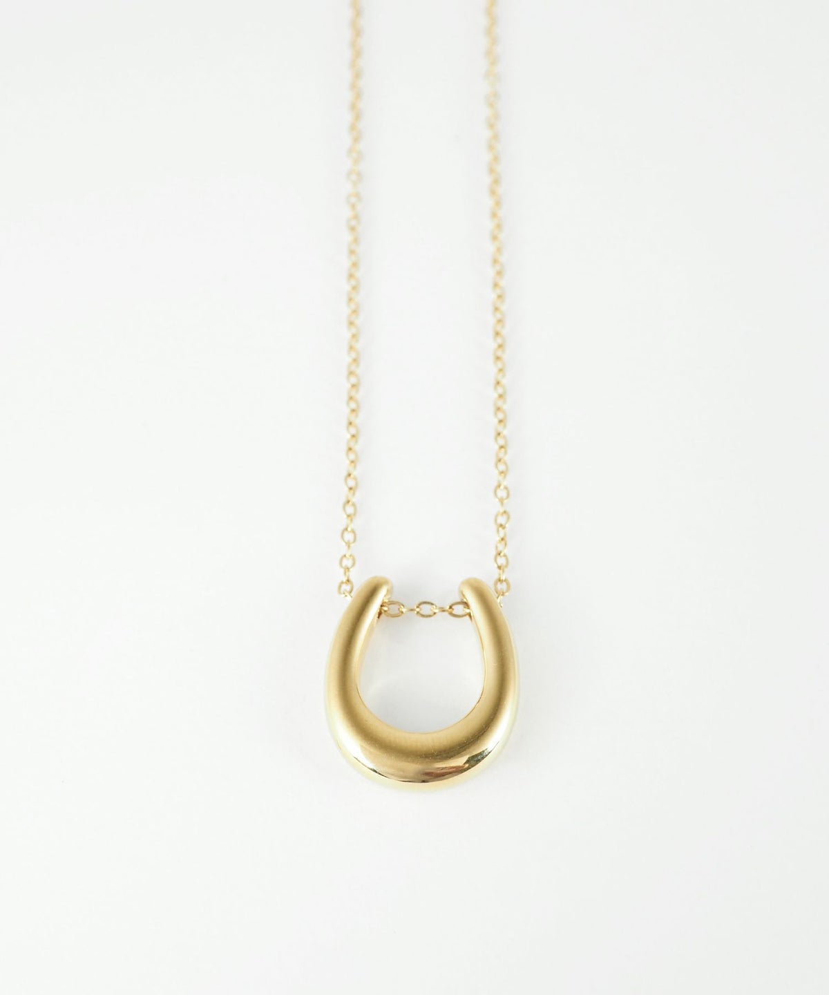 ホースシューステンレスネックレス