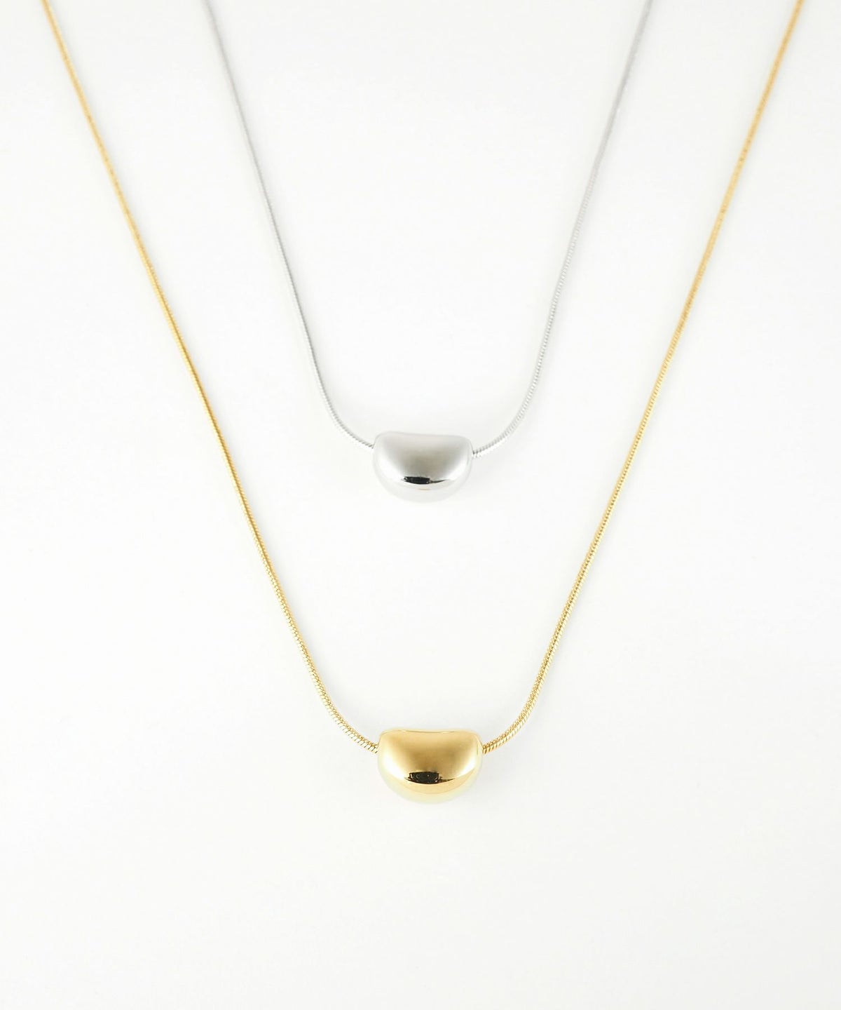 ビーンズステンレスネックレス