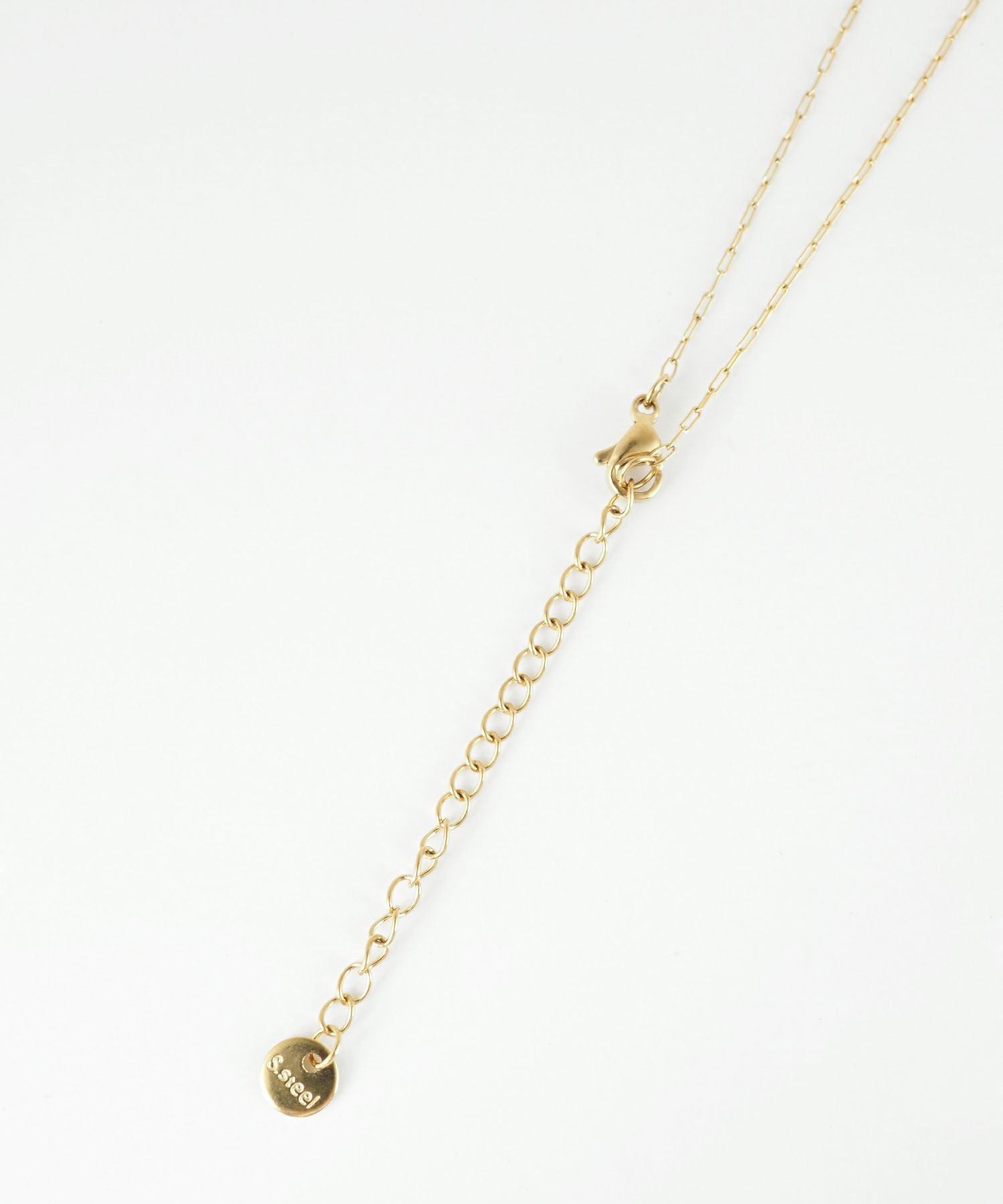 バロックパール風ステンレスネックレス