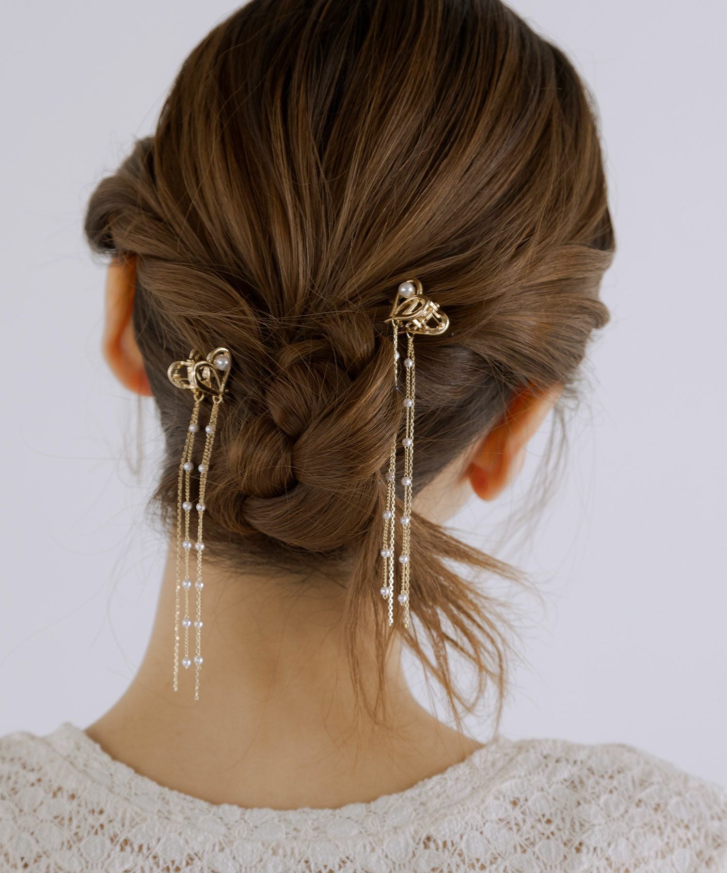 オープンハートチェーン付きミニクリップ2Pセット | 【公式】MUK