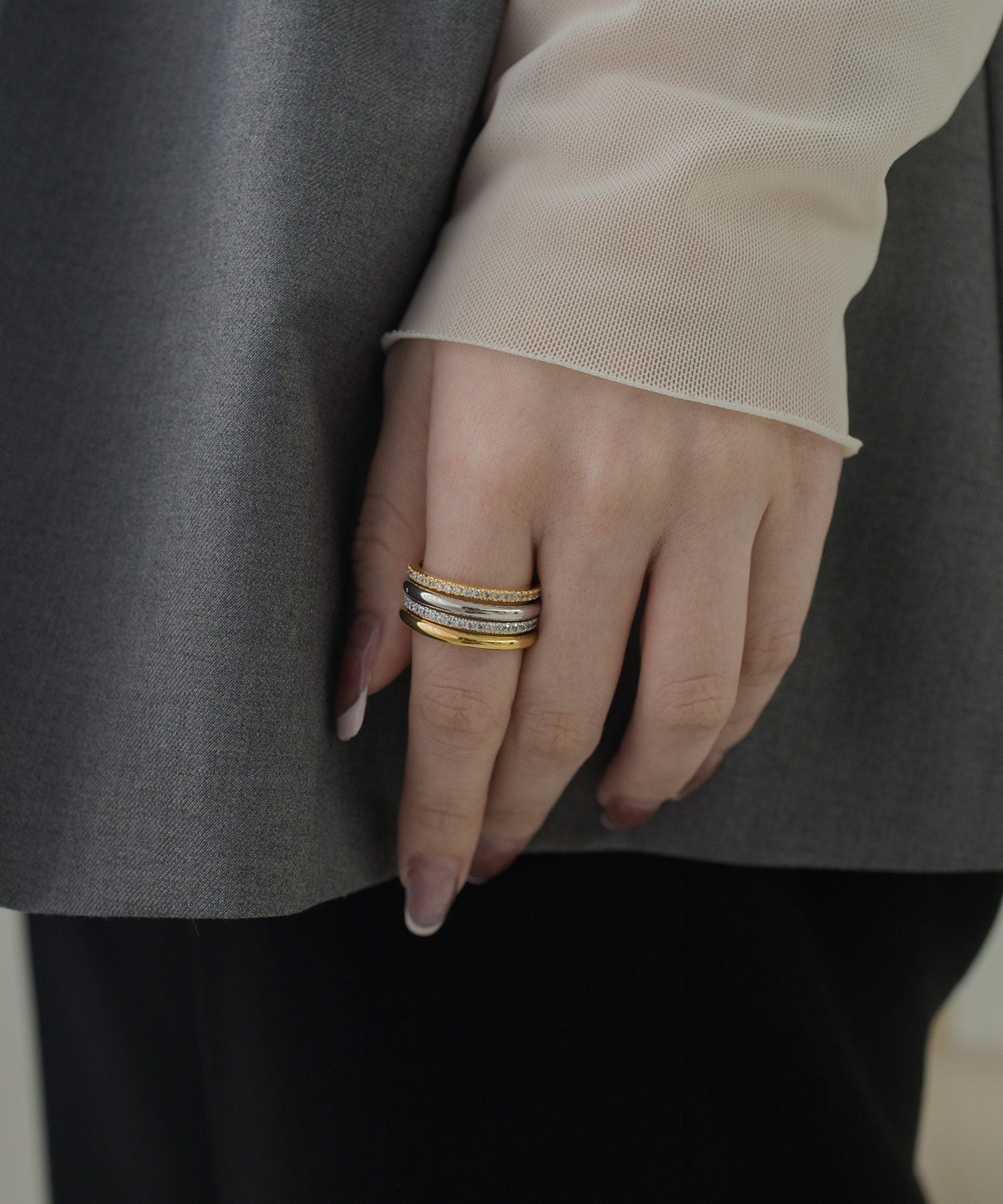 CZエタニティリング【over size ring collection】 | 【公式】MUK