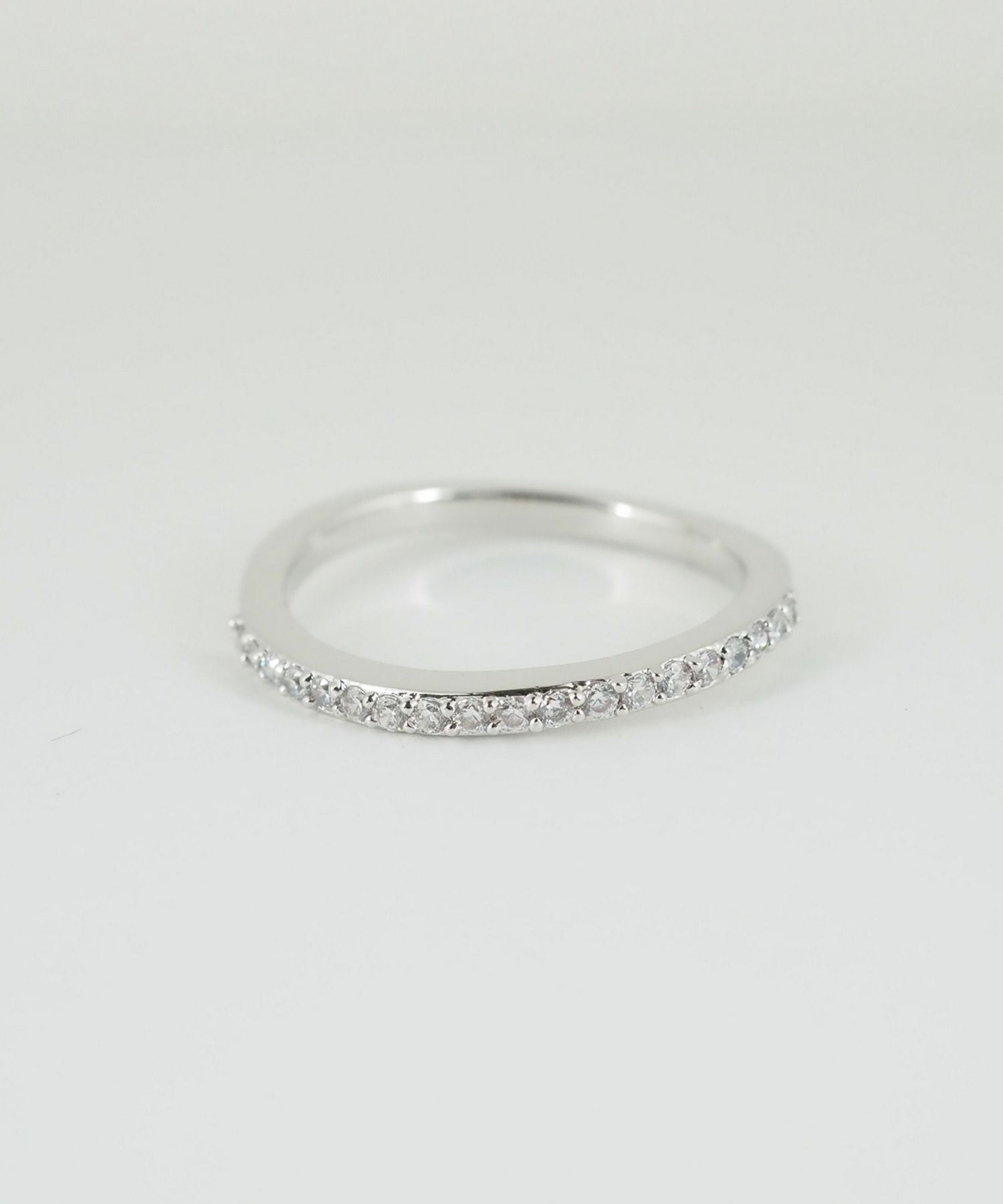 CZウエーブハーフエタニティリング【over size ring collection】