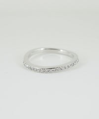 CZウエーブハーフエタニティリング【over size ring collection】