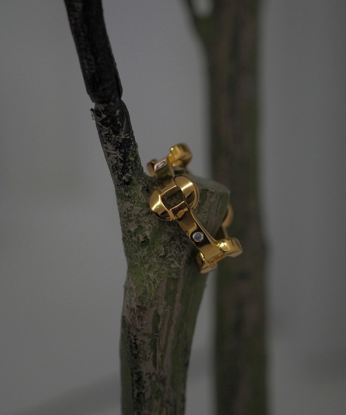 CZステーションチェーンリング【over size ring collection】