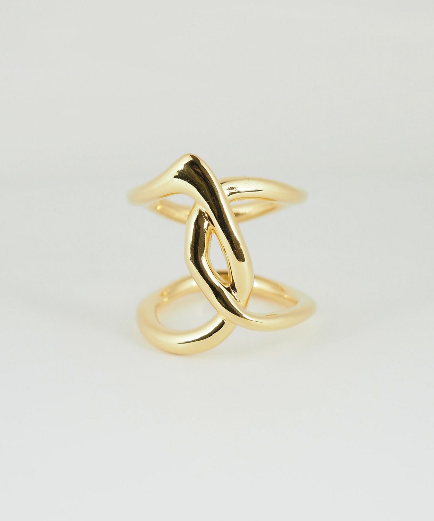 ニュアンスクロスボリュームリング【over size ring collection