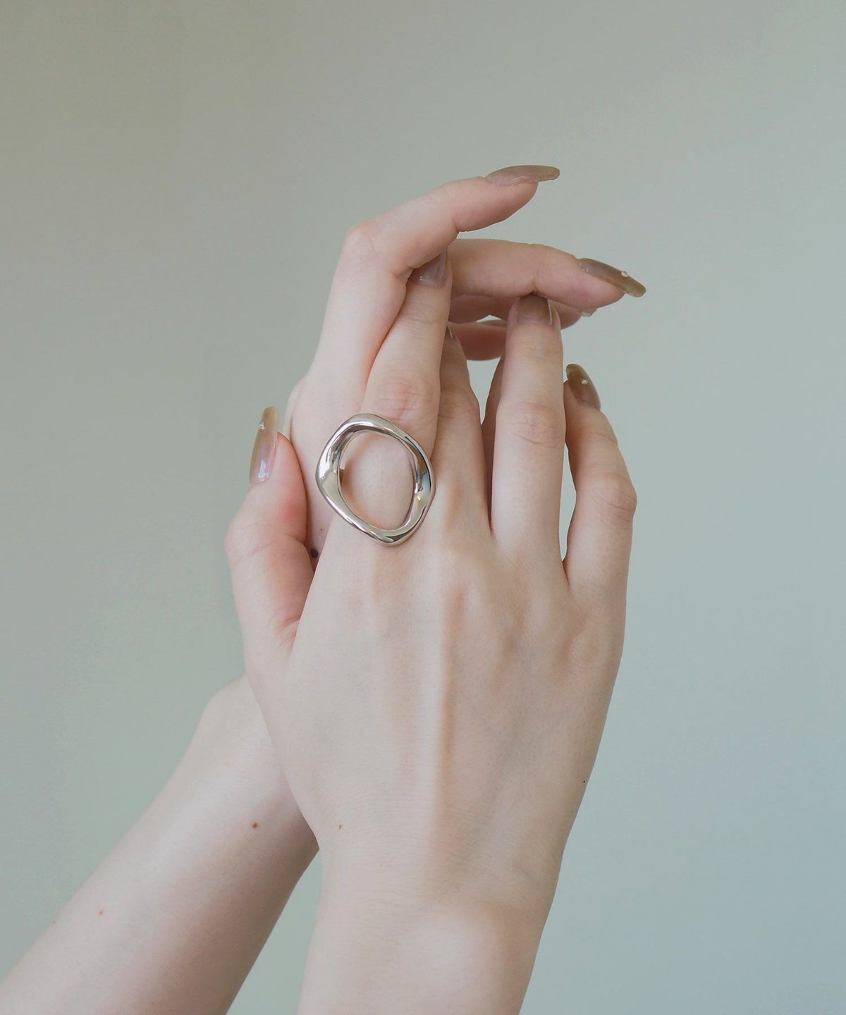 オーバルディストーションリング【over size ring collection】