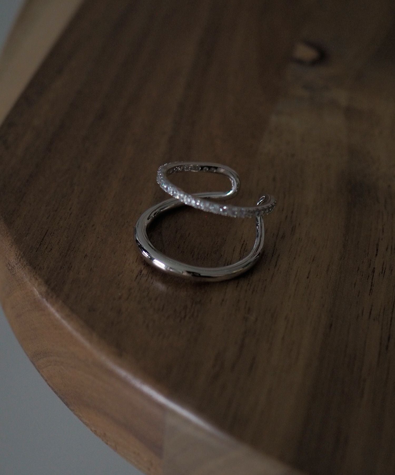 CZダブルラインリング【over size ring collection】 | 【公式】MUK