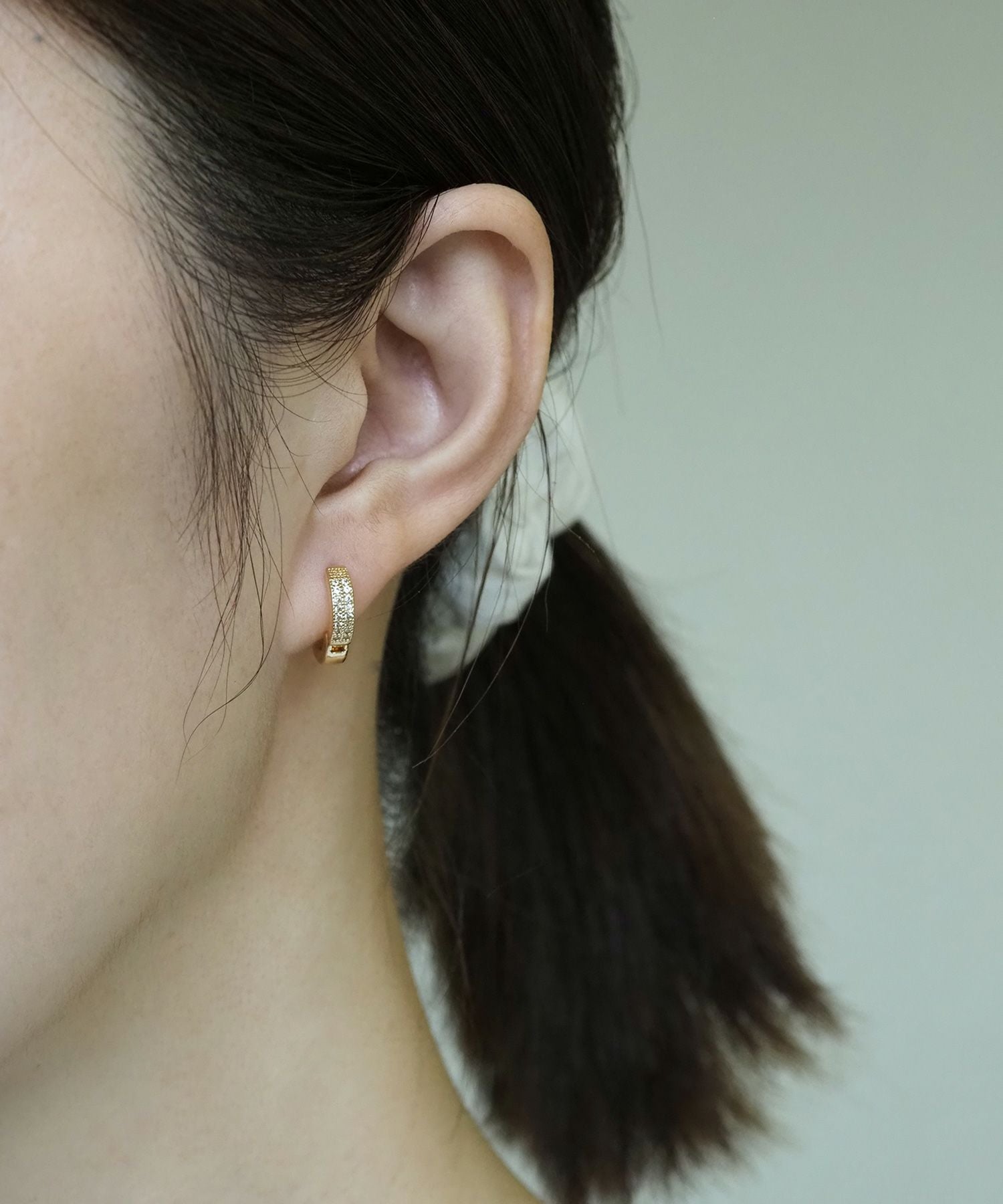 マイクロパヴェフープステンレスポストピアス