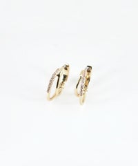 ナローダブルフープステンレスポストピアス