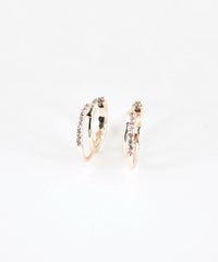 ナローダブルフープステンレスポストピアス