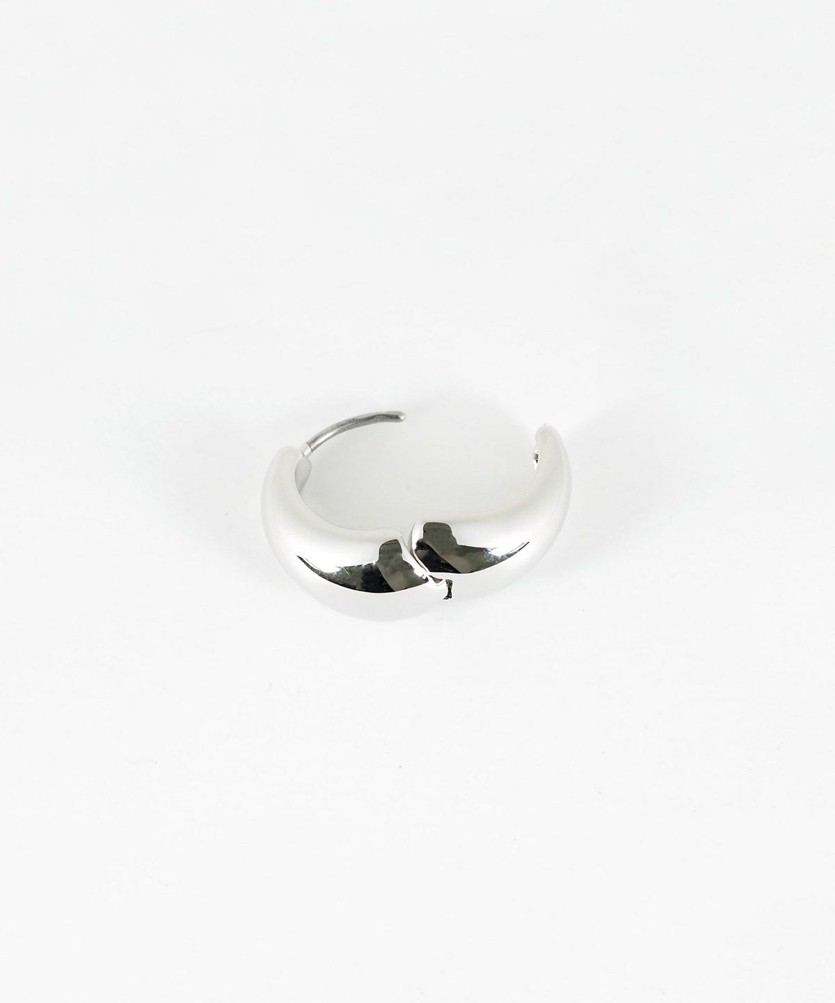 ボトムボリュームフープステンレスポストピアス