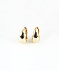 ボトムボリュームフープステンレスポストピアス