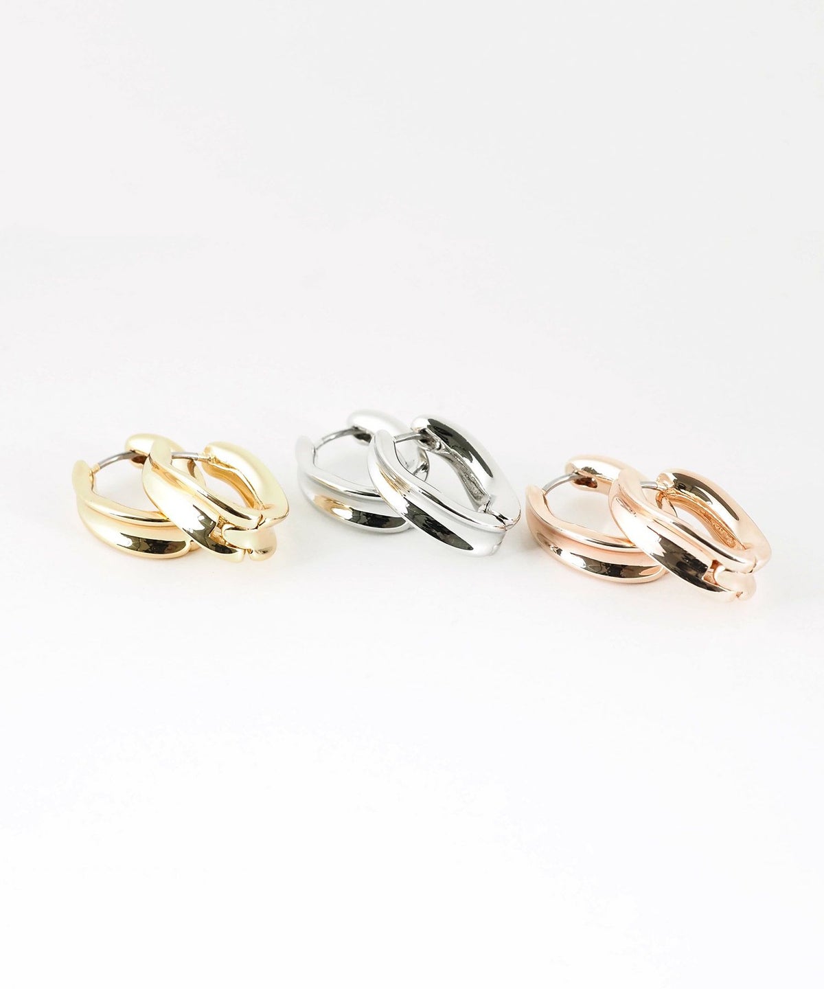 ワープワイドフープステンレスポストピアス