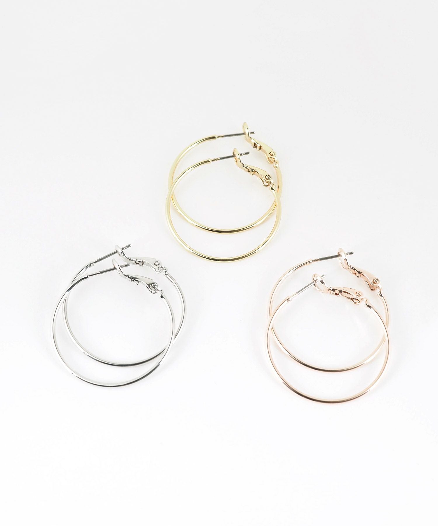 30mmフープステンレスポストピアス