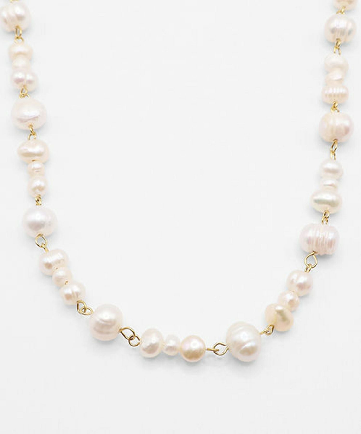 淡水パールチェーンネックレス