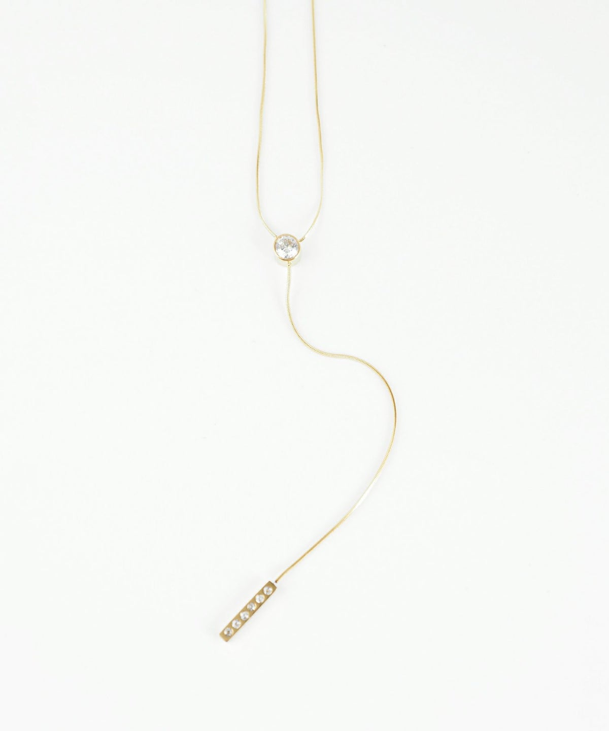 ラウンドY字サージカルステンレスネックレス