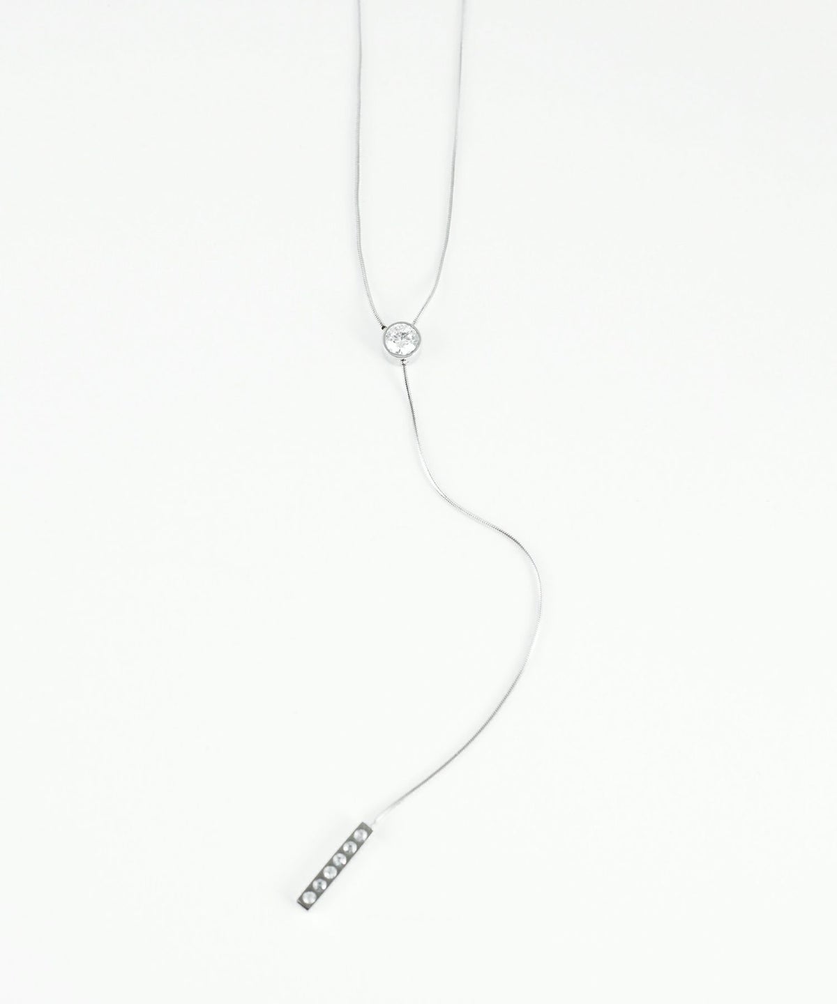 ラウンドY字サージカルステンレスネックレス