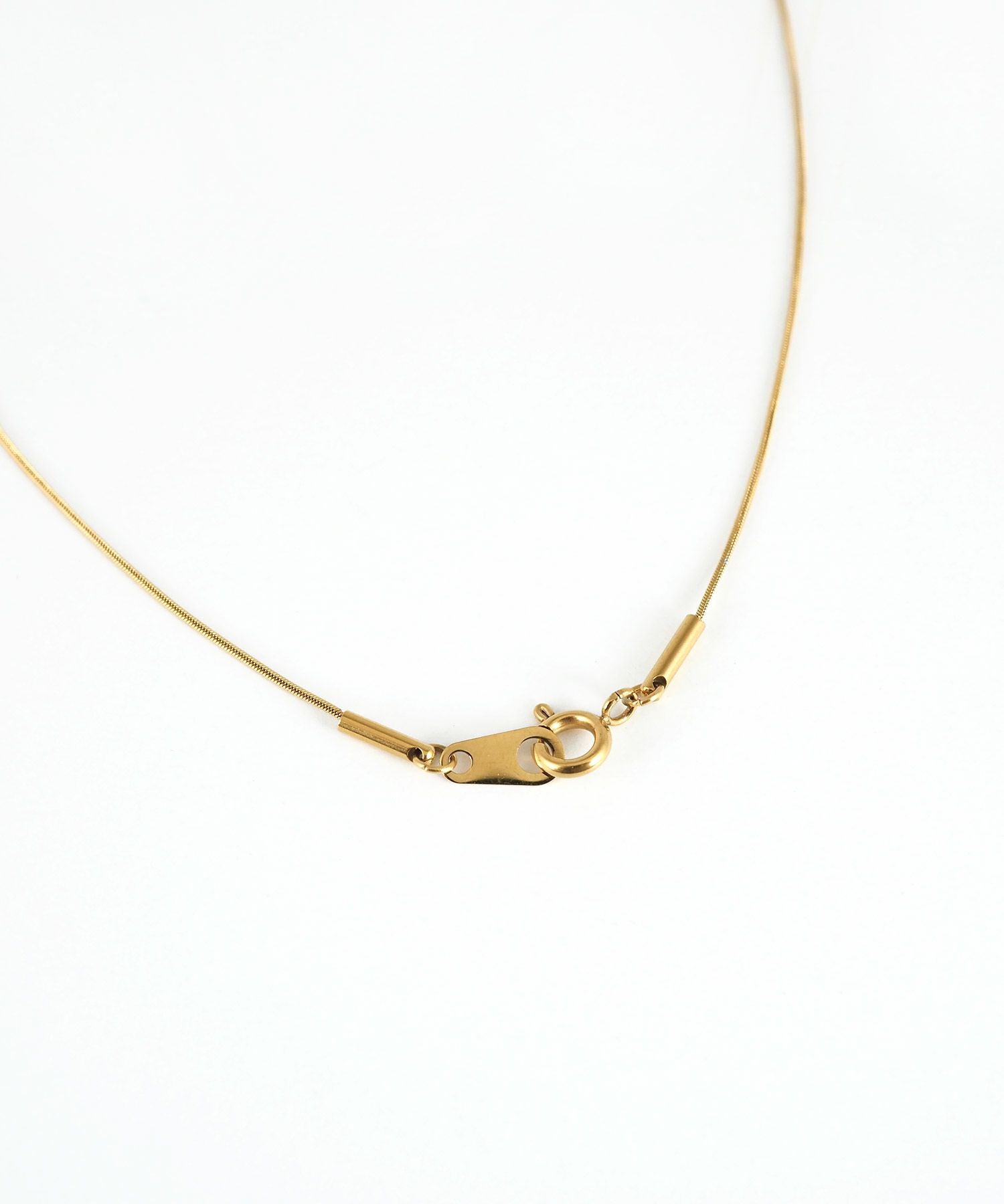 ビジューバーY字サージカルステンレスネックレス