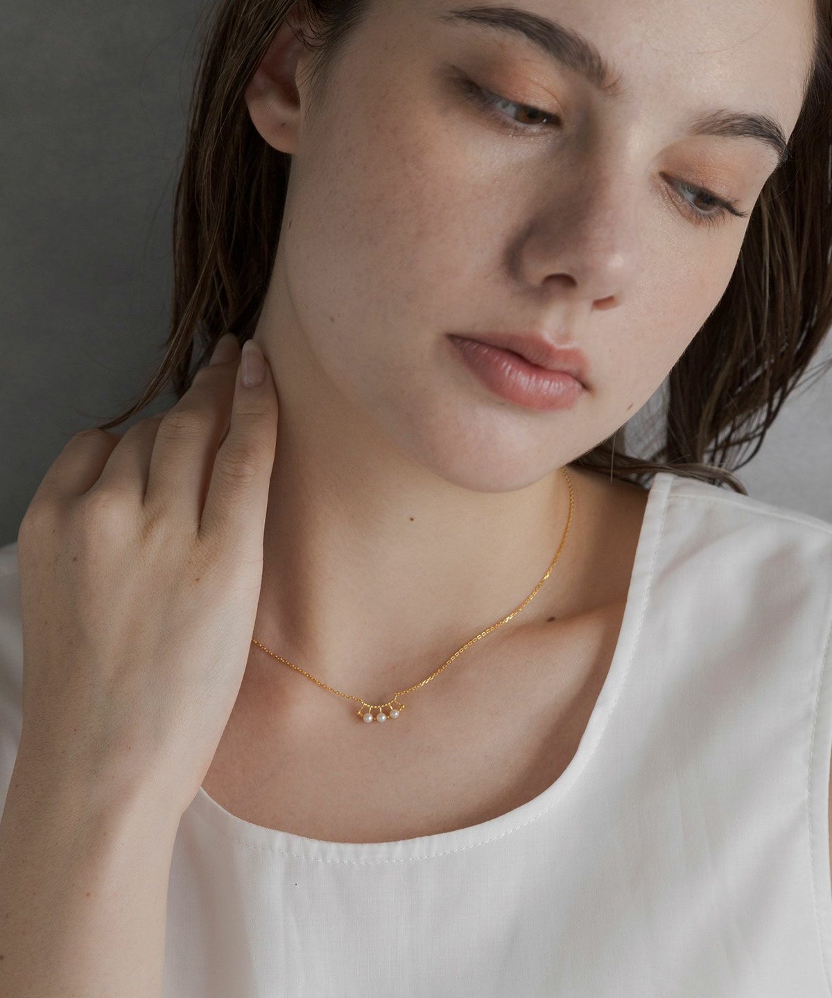 [SV925]エシェルアコヤパールネックレス