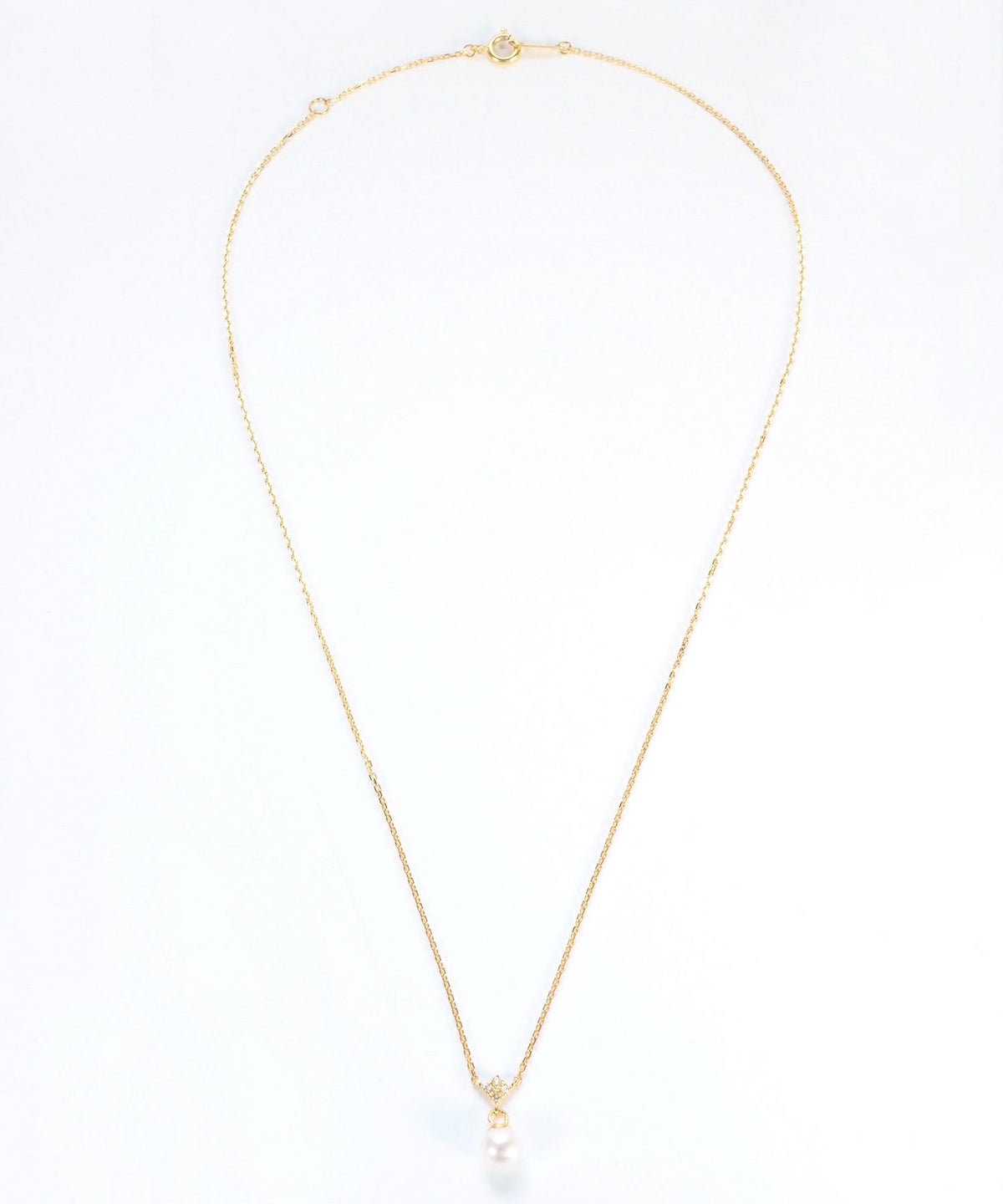 [SV925]キャトルビジューアコヤパールネックレス