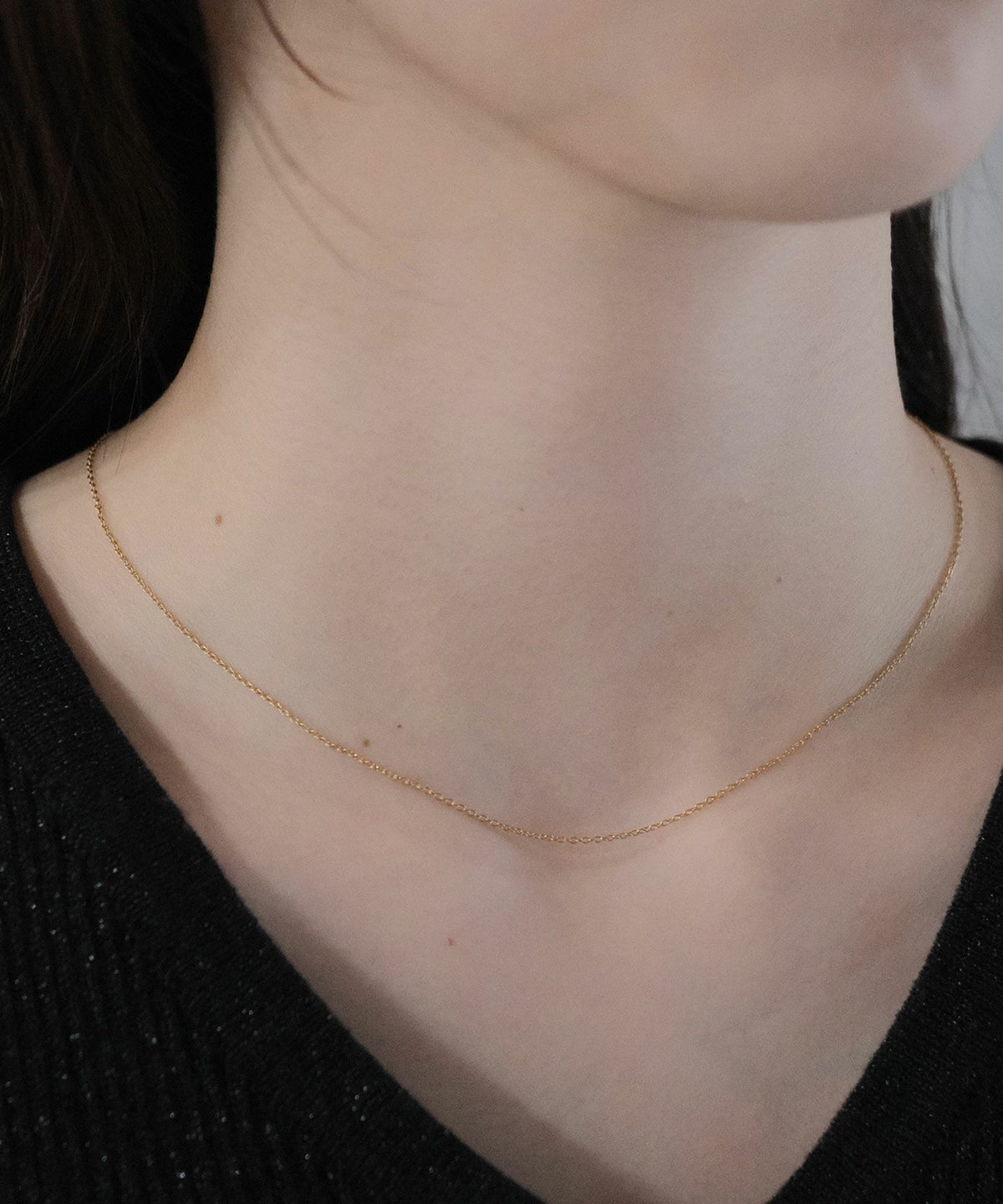 スリムチェーンステンレスネックレス