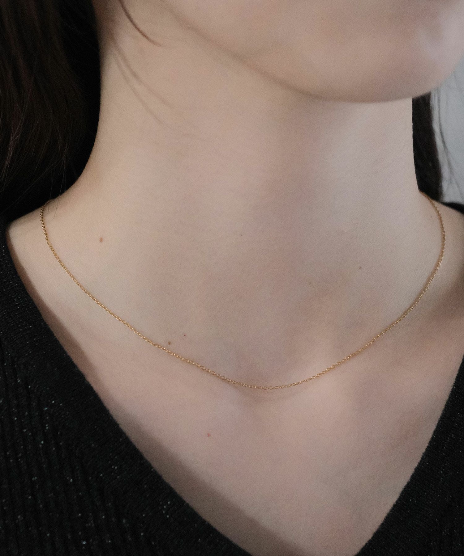 スリムチェーンステンレスネックレス