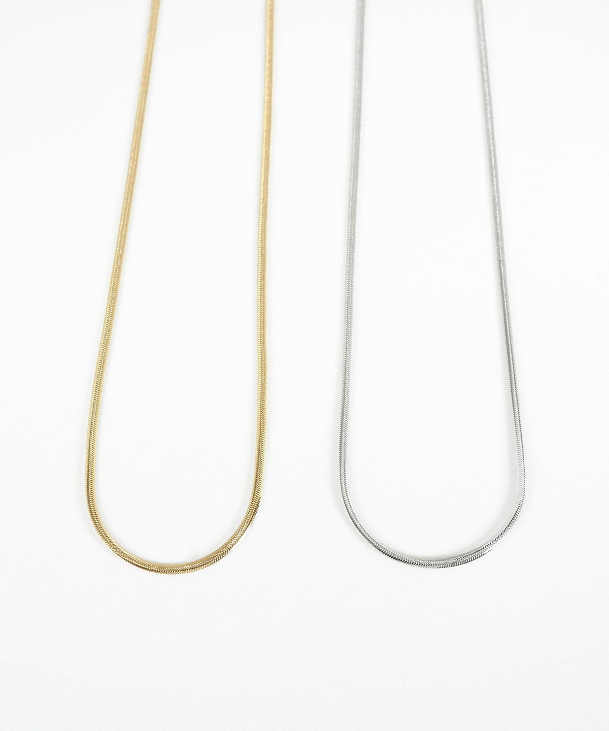 スネークチェーンステンレスネックレス