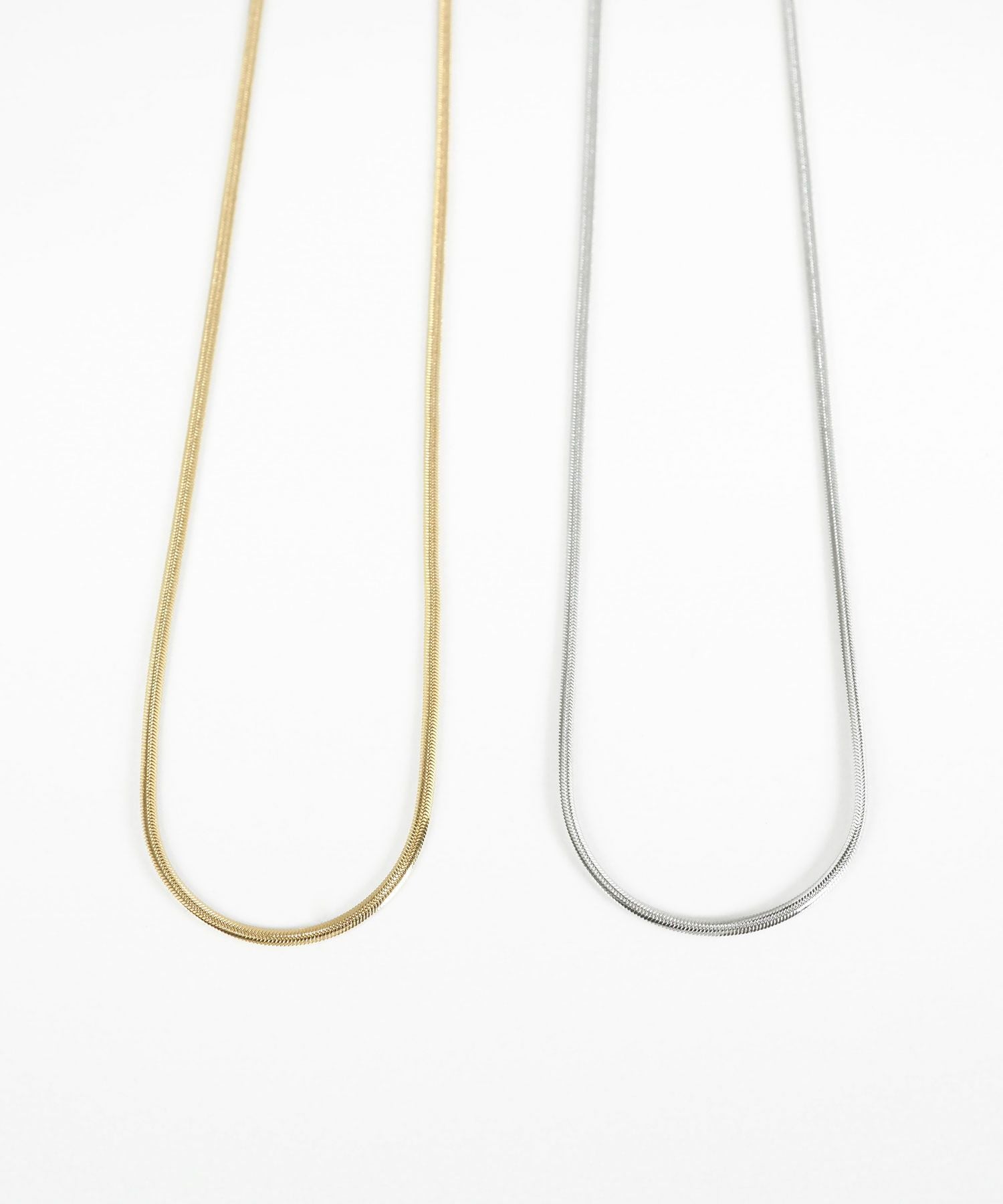 スネークチェーンステンレスネックレス