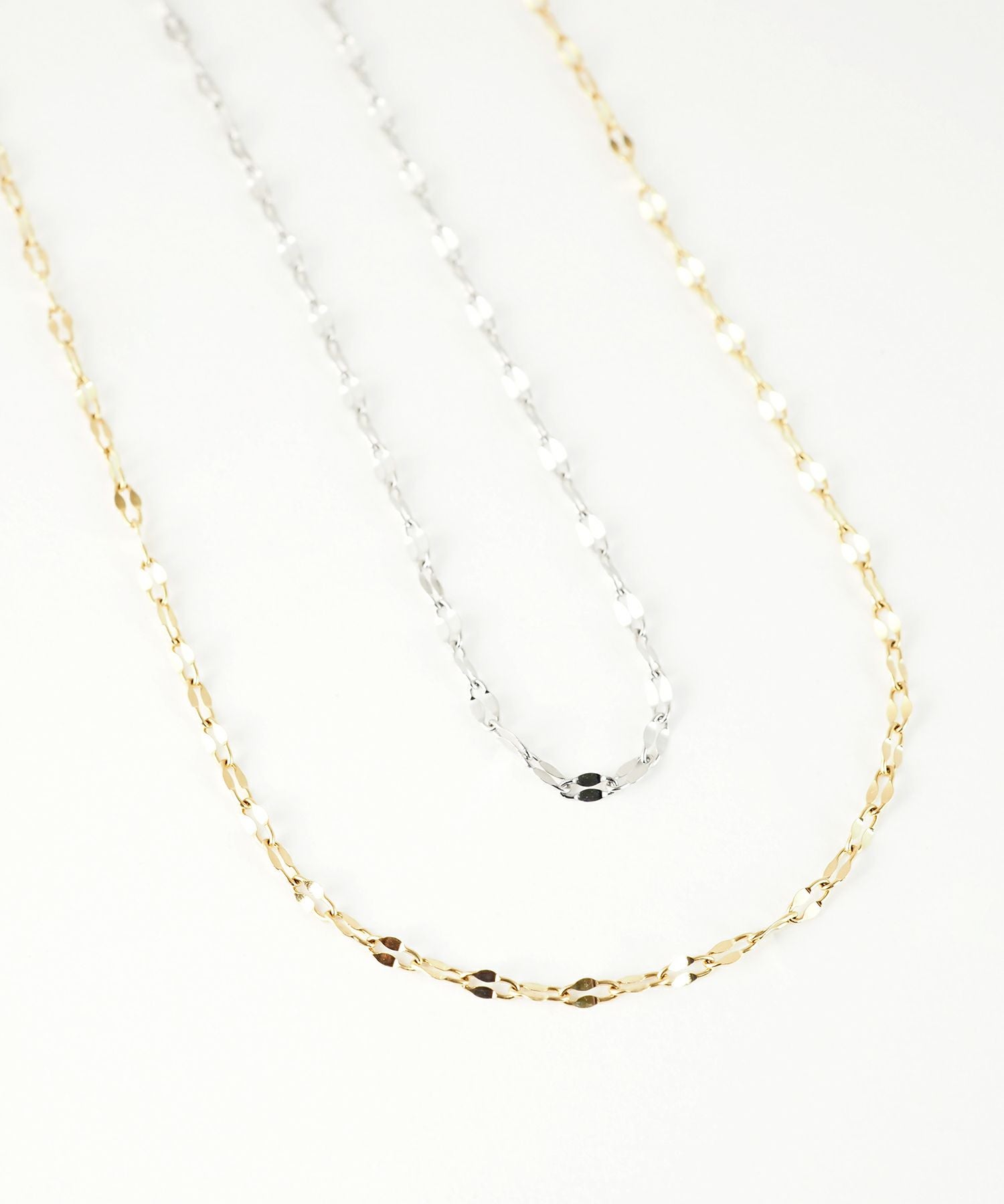 ペタルチェーンステンレスネックレス