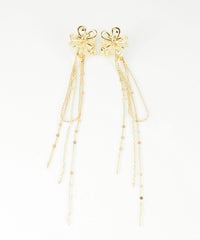 メタルフラワーチェーン付きミニクリップ2Pセット