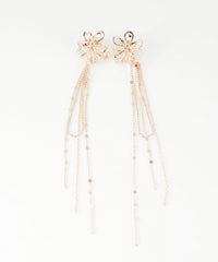 メタルフラワーチェーン付きミニクリップ2Pセット