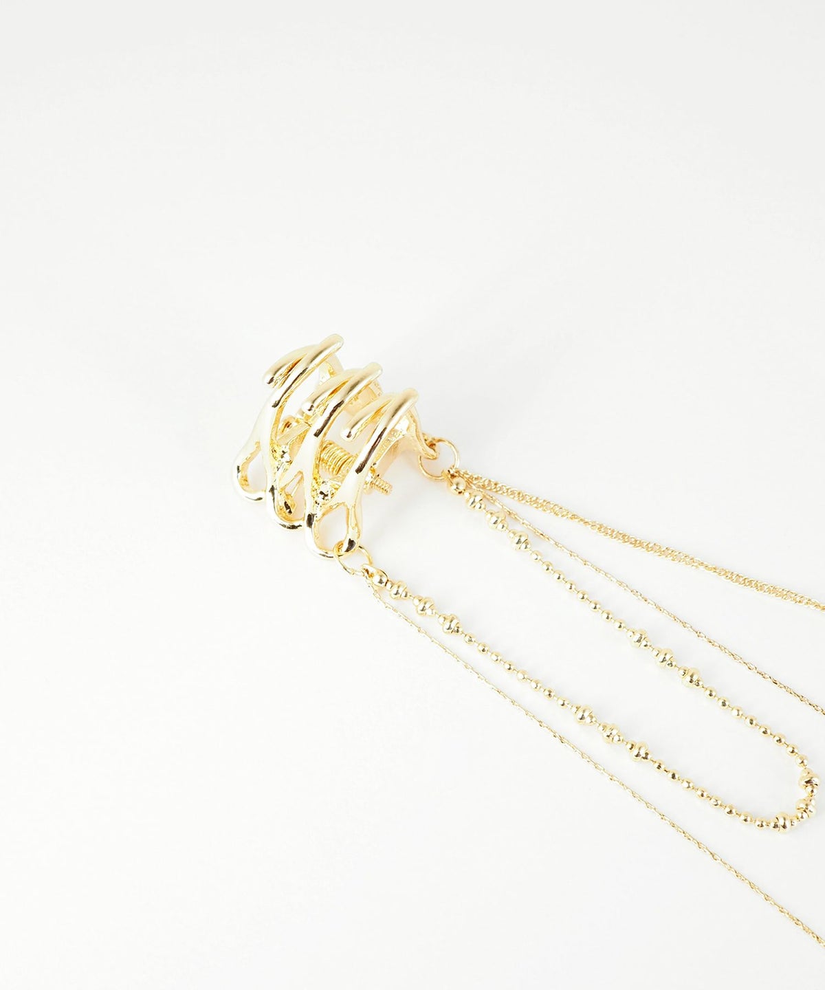 ニュアンスラインチェーン付きミニクリップ2Pセット