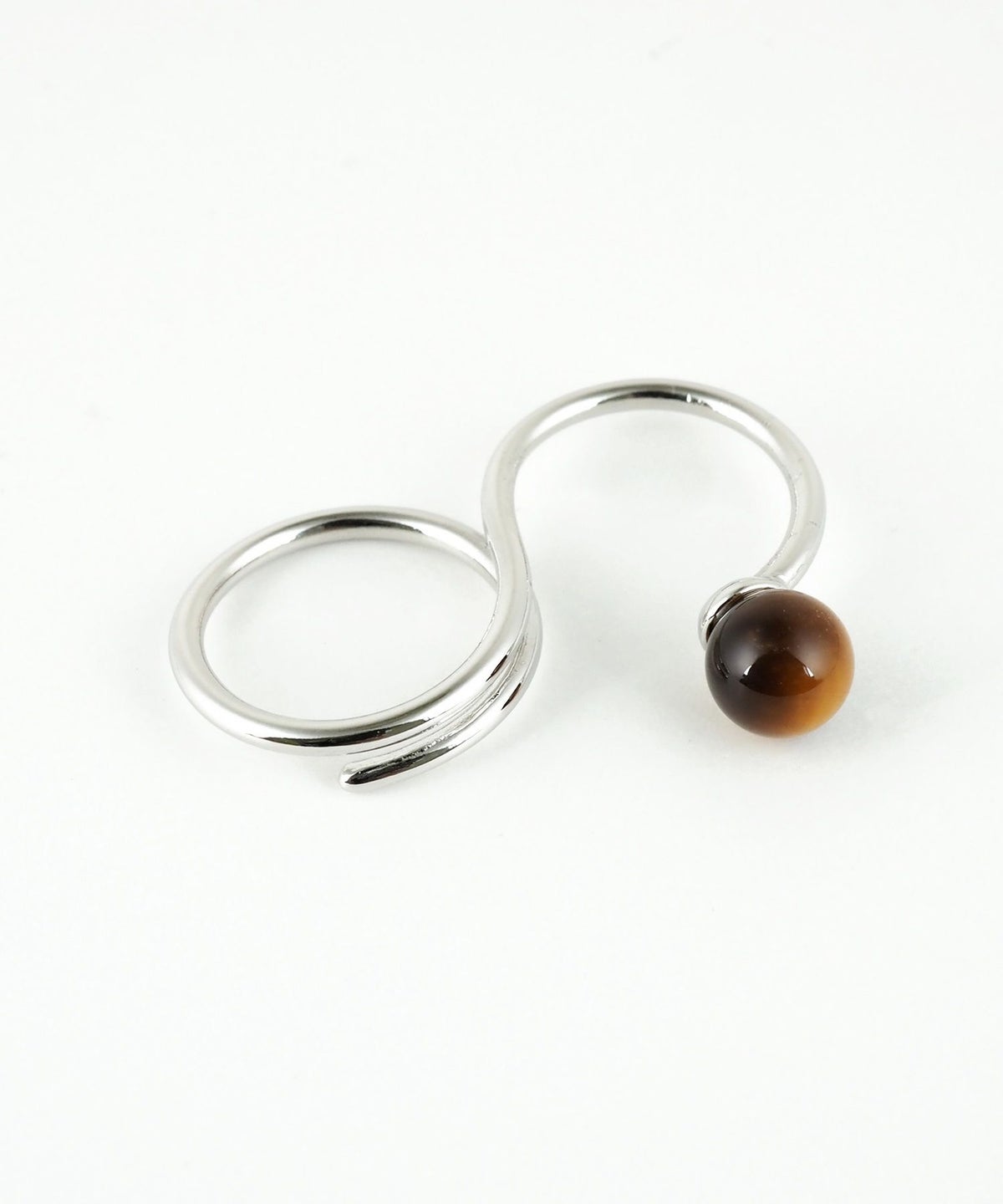 ストーンスパイラルダブルリング【MUK blossom stone】