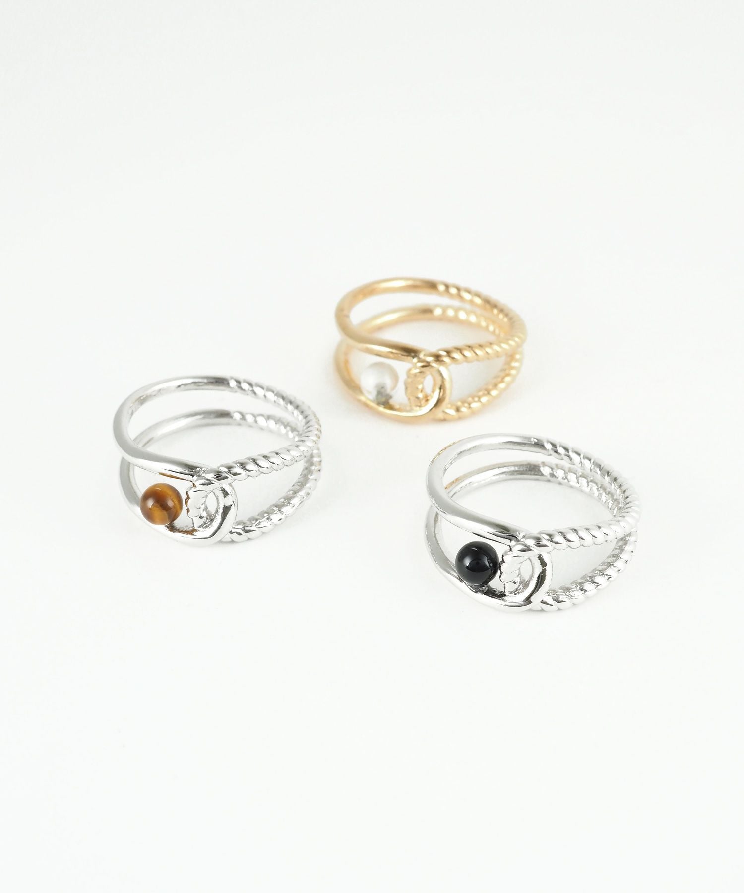 ストーンエリプスクロスリング【MUK blossom stone】