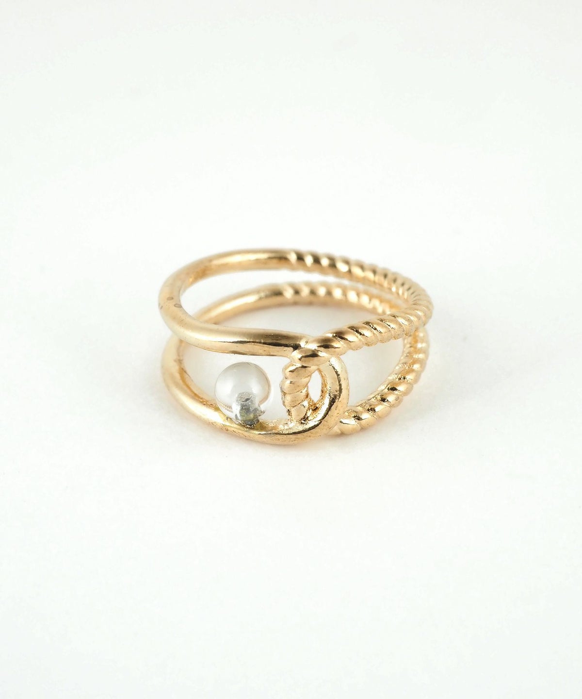 ストーンエリプスクロスリング【MUK blossom stone】