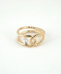 ストーンエリプスクロスリング【MUK blossom stone】