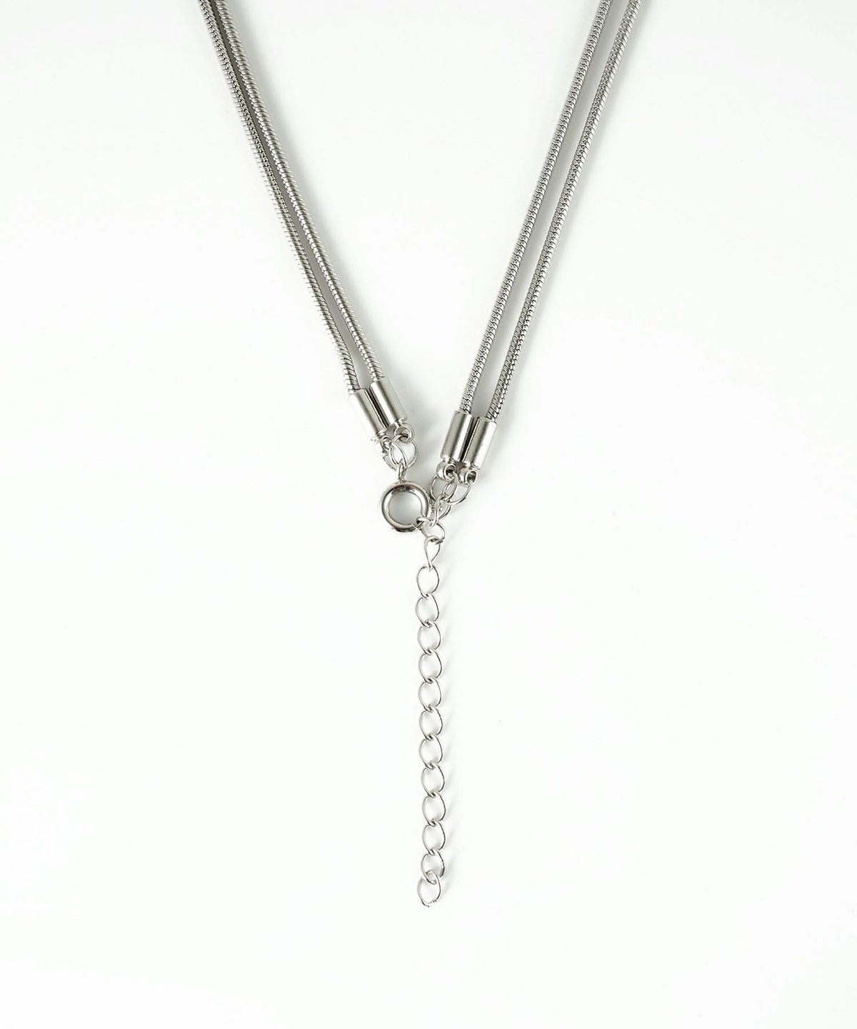 ストーン2連ショートネックレス【MUK blossom stone】