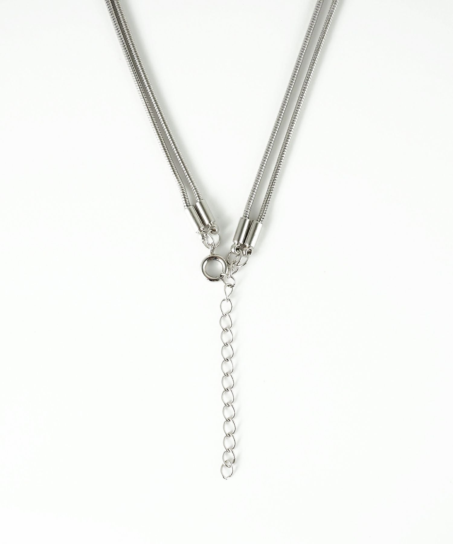 ストーン2連ショートネックレス【MUK blossom stone】