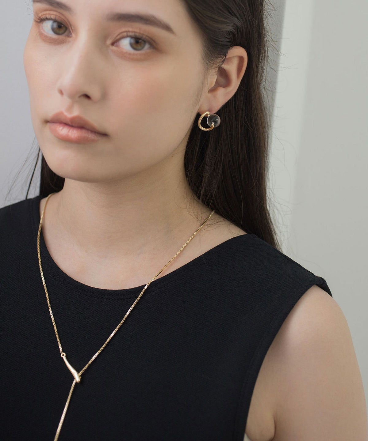 ストーンY字ロングネックレス【MUK blossom stone】