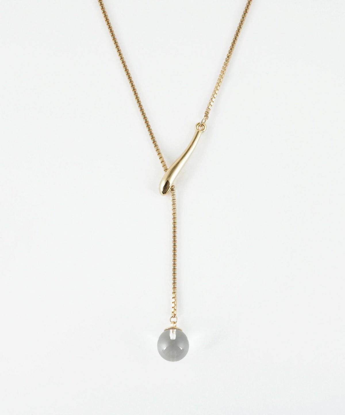 ストーンY字ロングネックレス【MUK blossom stone】