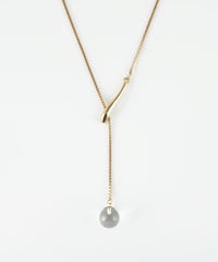 ストーンY字ロングネックレス【MUK blossom stone】