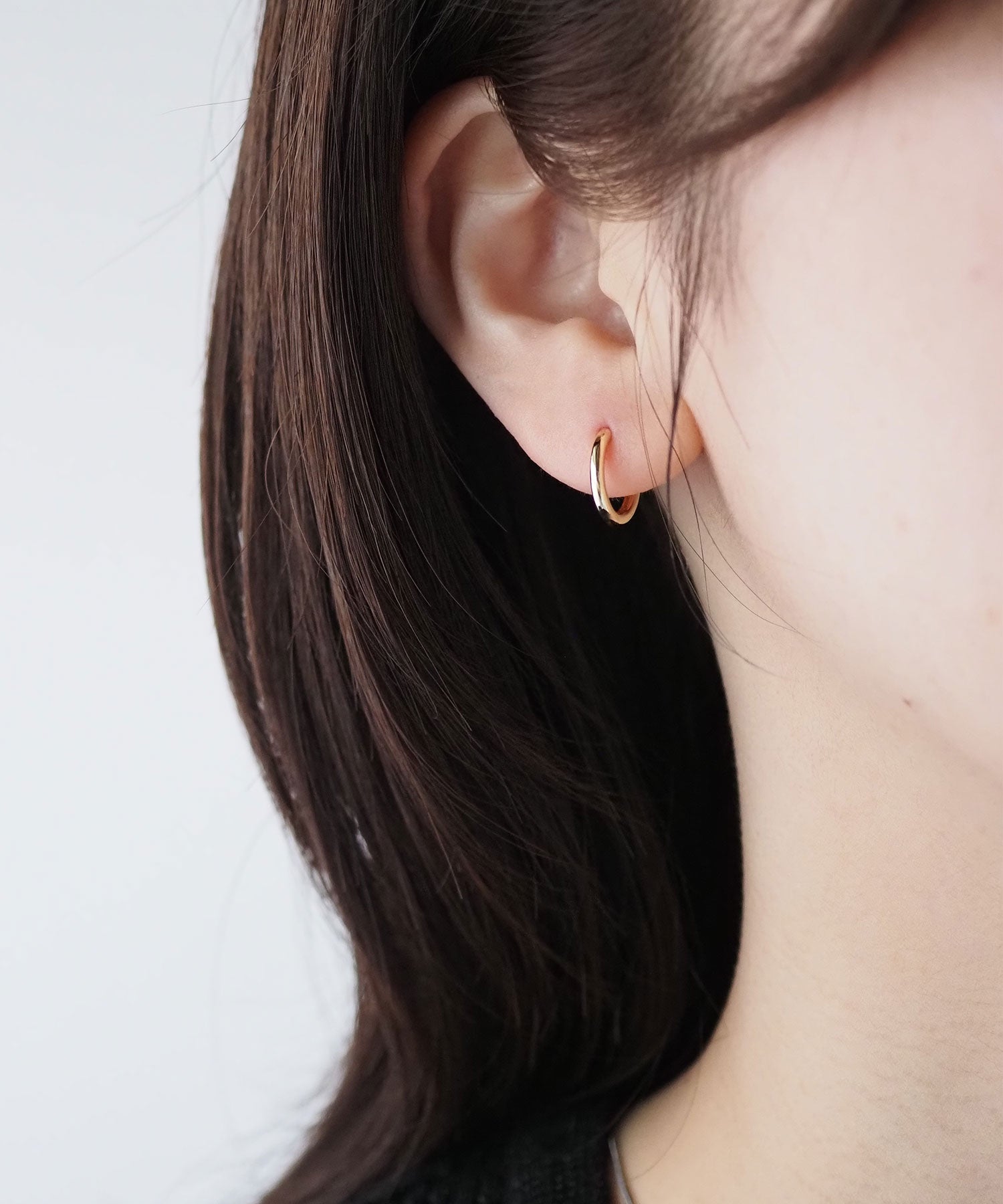 11mmシンプルパイプイヤリング