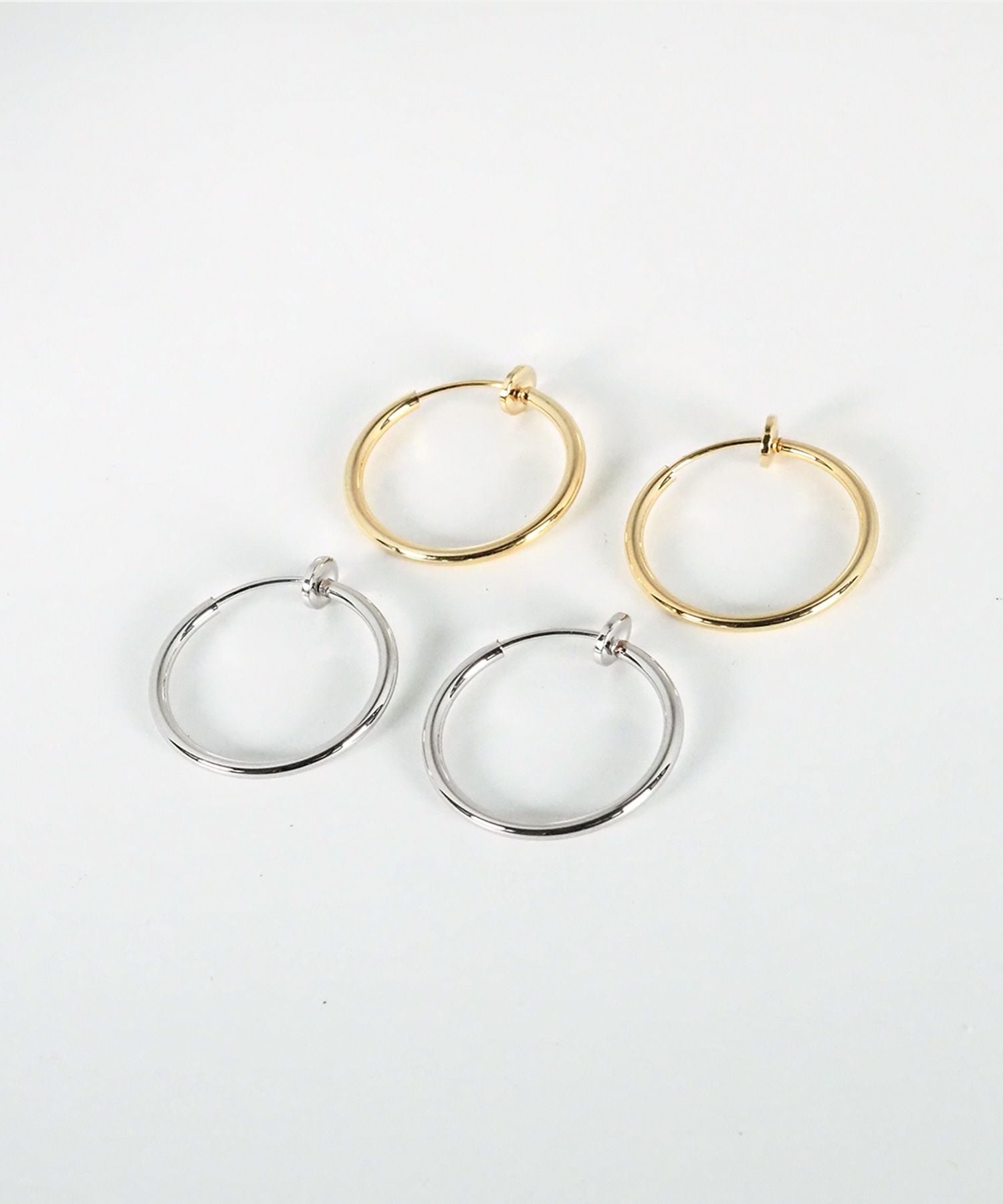 21mmシンプルパイプイヤリング