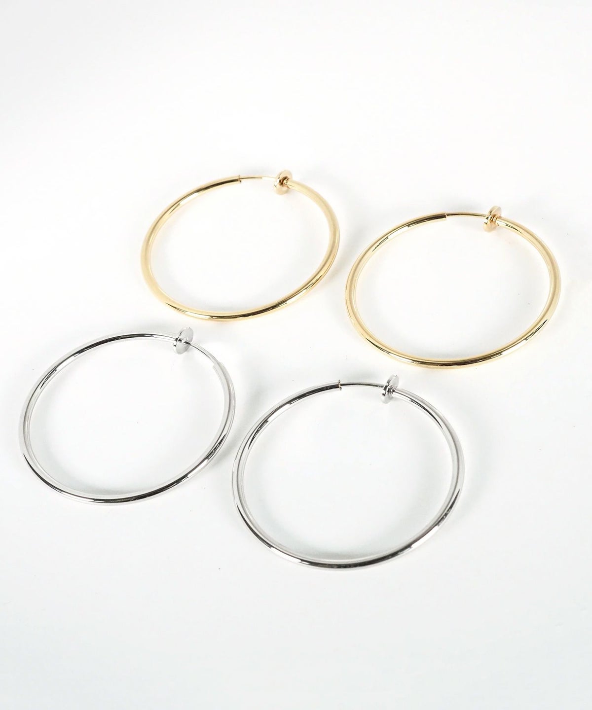 40mmシンプルパイプイヤリング